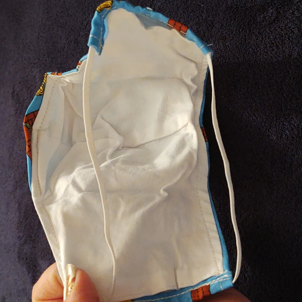 Hand-Crafted Super Mario Brothers Face Mask - EUC